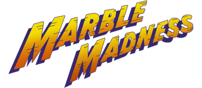 Marble Madness logo for Amiga